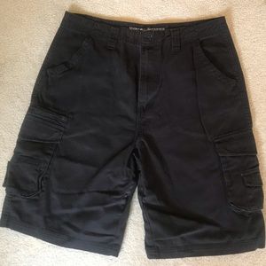 Beverly Hills Polo Club Black Cargo Shorts Size 34